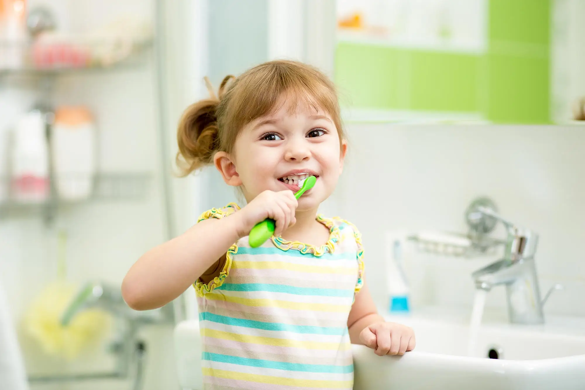 Child Brushing Teeth - Dentistry For Children